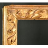 17th Century Italian School. A Carved Giltwood Frame, rebate 27.5" x 19.5" (69.8 x 49.5cm)