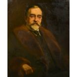 Annie E Spong (19th-20th Century) British. Portrait of James Osborn Spong of Spong & Co, Oil on