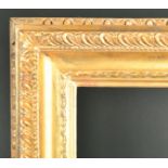 Late 18th Century English School. A Carved Giltwood Hollow Frame, rebate 25.5" x 15.5" (64.7 x 39.