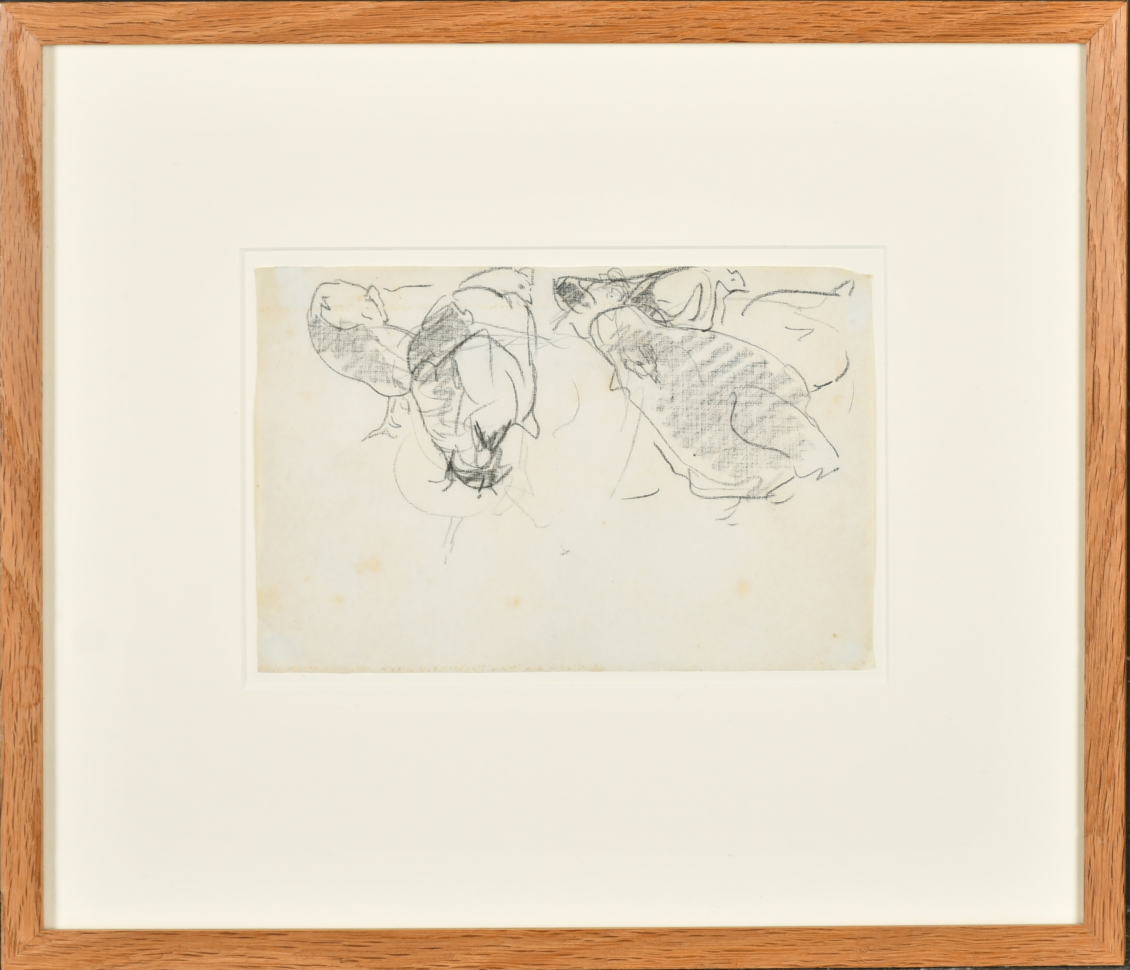 Harry Becker (1865-1928) British. Sketch of Hens, Pencil, 5.25" x 8.15" (13.3 x 20.7cm) - Image 2 of 3