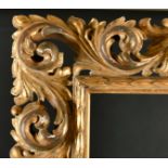 Early 20th Century Italian School. A Carved Giltwood Florentine Frame, rebate 96" x 61" (244 x 154.