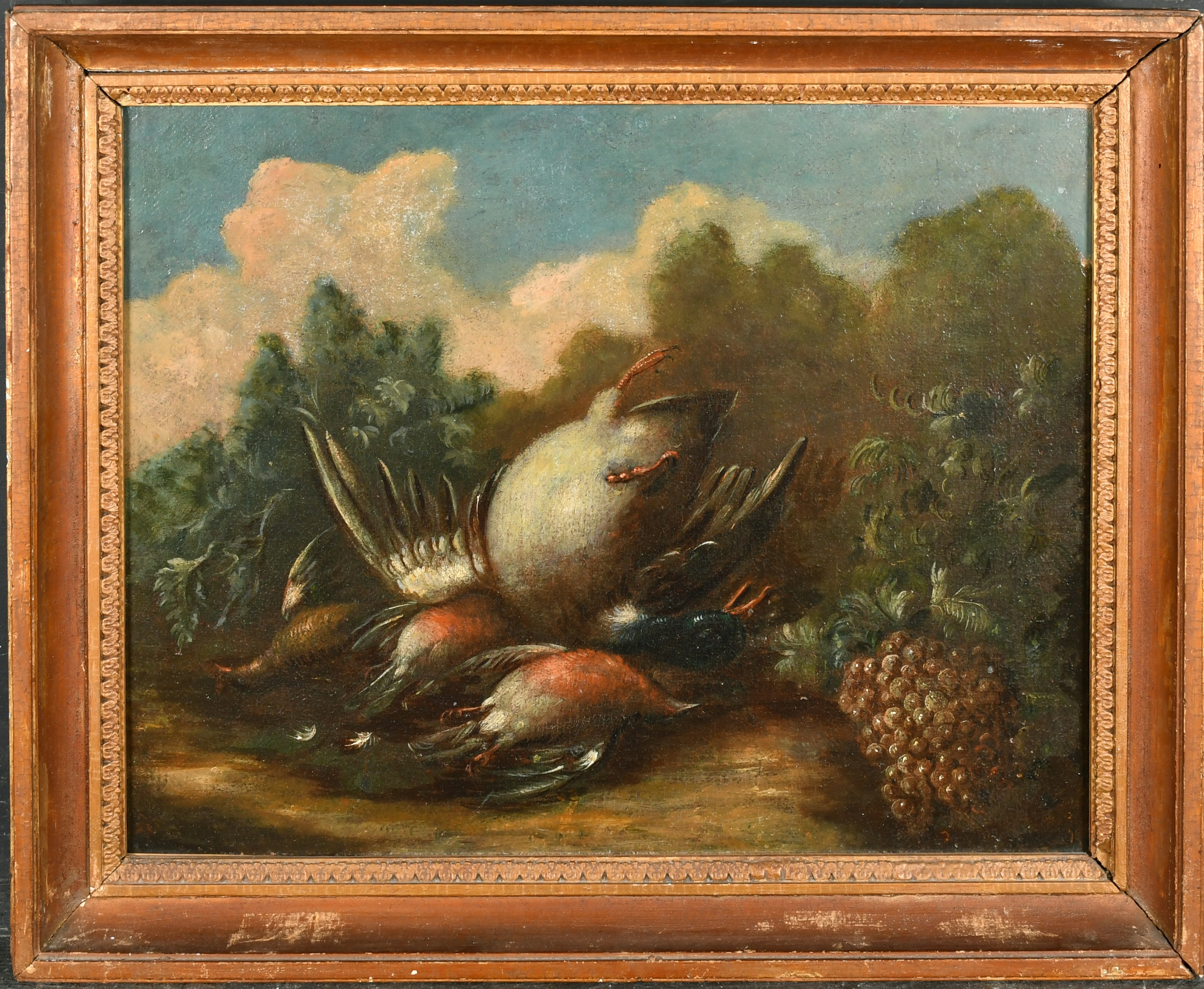 18th Century Italian School, Still Life with Dead Birds, Oil on canvas, 14.25" x 18" (36.2 x 45.7cm) - Image 2 of 3