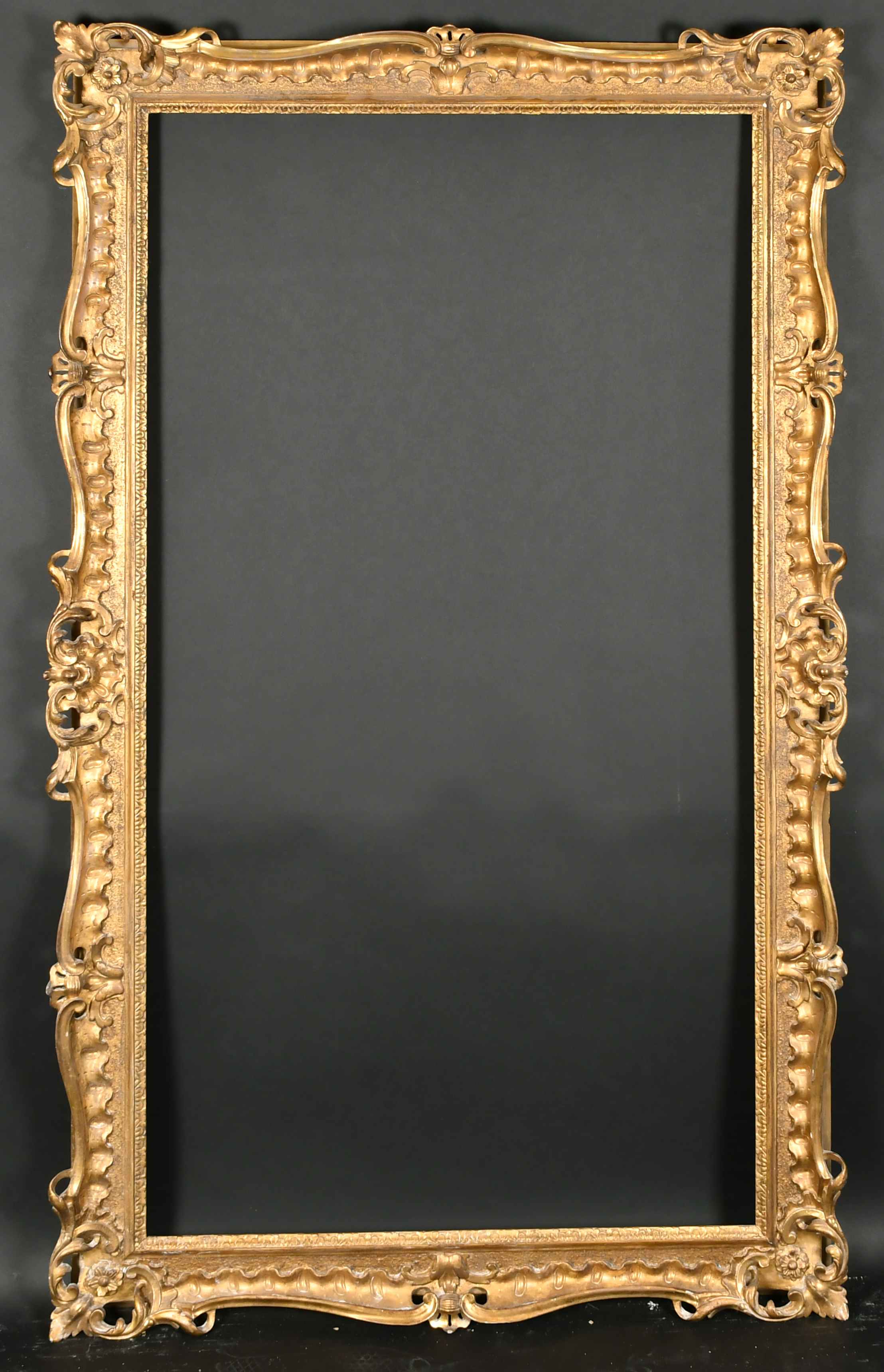 18th Century French School. A Carved Giltwood Chippendale Frame, with swept and pierced centres - Image 2 of 3