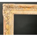 18th Century French School. A Fine Louis XV Carved Giltwood Frame, with swept and pierced centres