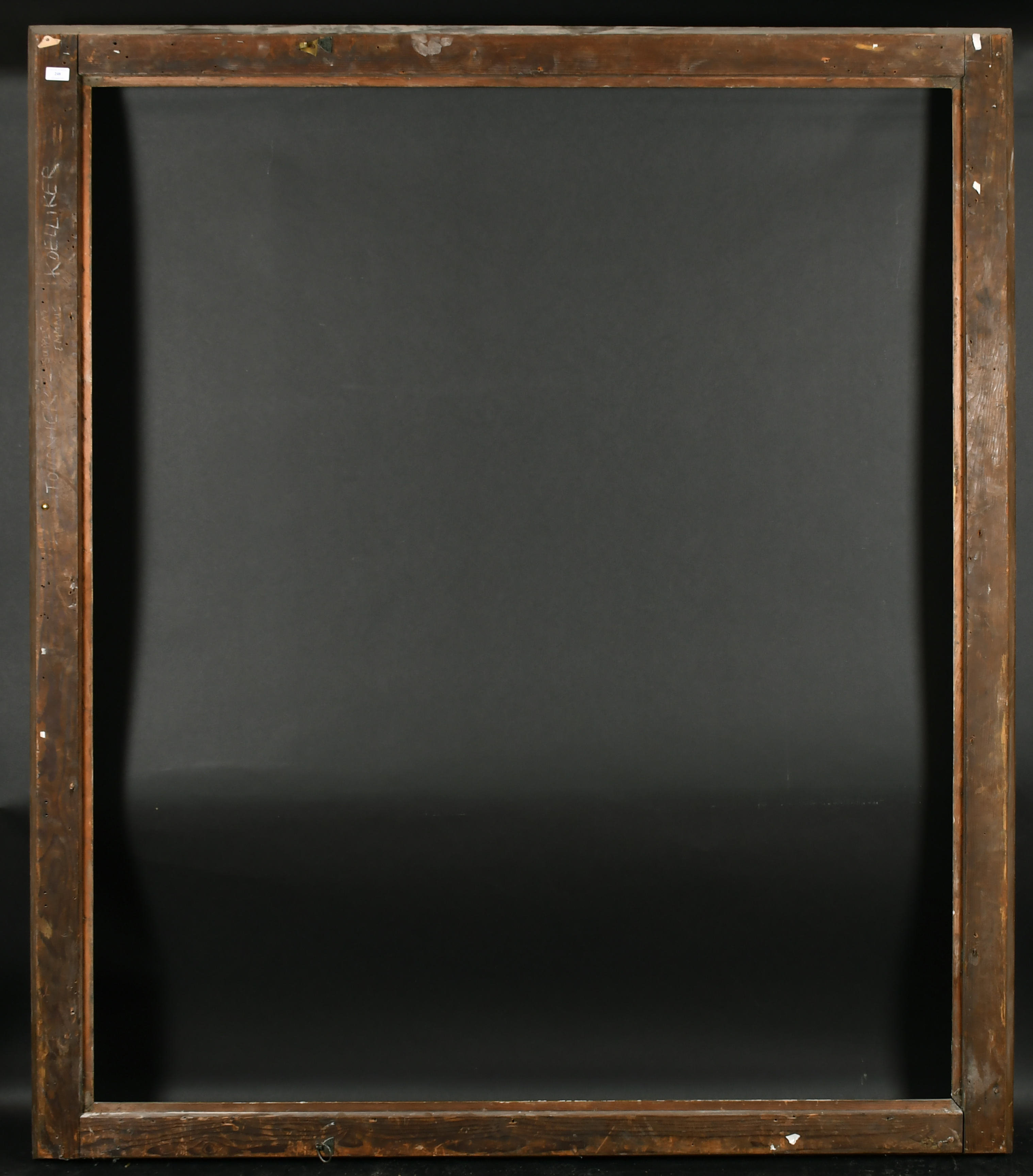 19th Century French School. A Gilt Composition with Acanthus Leaf Hollow Frame, rebate 71" x 58. - Image 3 of 3