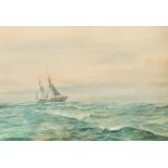 Henry Branston Freer (1876-1947) British. "The North Sea", Watercolour, Signed, and inscribed on a