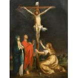 After Peter Paul Rubens (1577-1640) Flemish. The Crucifixion, Oil on canvas, 28.5" x 21.25" (72.3
