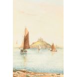 R. Allan (19th-20th Century) British. "Penarth", Watercolour, Signed, inscribed verso, 9" x 6" (22.8