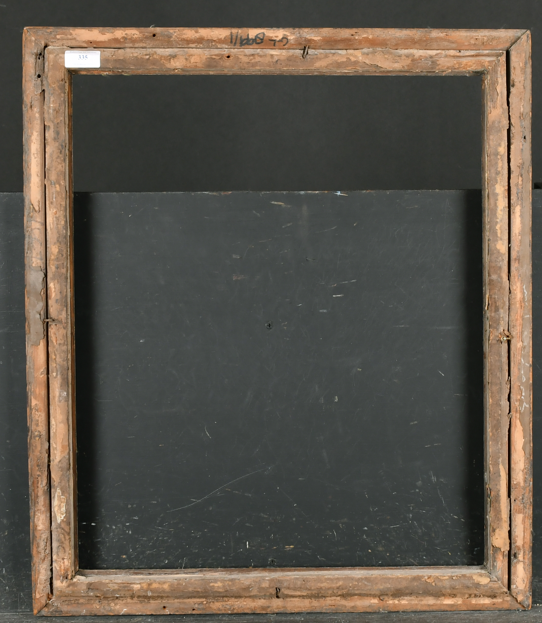 18th Century French School. A Carved Giltwood and Black Hogarth Frame, rebate 22.25" x 18.25" (56. - Image 3 of 3