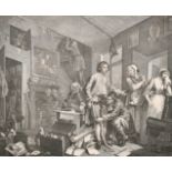 After William Hogarth (1697-1764) British. A Set of Eight Plates of "A Rake's Progress",