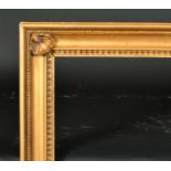 20th Century English School. A Gilt Composition Hollow Frame, with corner rosettes, rebate 36" x 24"