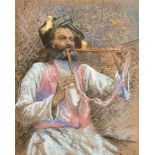 William MacWhannel Petrie (1870-1937) British. "Indian Melody", Pastel, Signed in pencil,