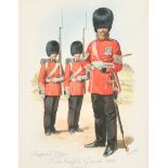 Charles C Stadden (1919-2002) British. "Sergeant-Major, Scots Fusilier Guards, 1856", Watercolour,