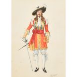 Reginald Augustus Wymer (1849-1935) British. "The Scots Regiment of Guards, 1684", Watercolour,