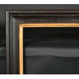 19th Century Dutch School. A Darkwood Frame, with a gilt slip, rebate 32" x 27.75" (81.3 x 70.4cm)