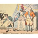 Thomas Rowlandson (1756-1827) British. "Britannias Protection or Loyalty Triumphant", Hand