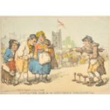 Thomas Rowlandson (1756-1827) British. "Doncaster Fair or The Industrious Yorkshirebites", Hand