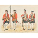 Richard Simkin (1840-1926) British. "1st Regiment of Foot Guards, 1751", Watercolour, Signed and