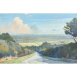 Edward Loxton Knight (1905-1993) British. "Norfolk Coast", Watercolour, Signed, and inscribed on a