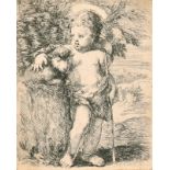 After Stefano della Bella (1610-1664) Italian. "The Infant St John the Baptist with his Lamb",