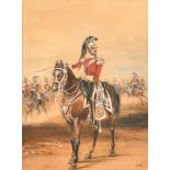 Henry Martens (1790-1868) British. "1st (The King's) Dragoon Guards", Watercolour, Signed with