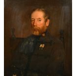 Frank Brooks (1854-1937) British. Portrait of Major General Sir Charles D'Oyly Bart (Public Official