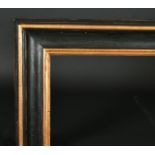 20th-21st Century English School. An Italian Style Black and Gilt Frame, rebate 38.5" x 32" (97.8