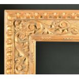 17th Century Italian School. A Carved Giltwood Sanded Cassetta Florentine Frame, rebate 68.5" x 47.