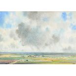 Edward Loxton Knight (1905-1993) British. "Lincoln", Watercolour, Signed, and inscribed on a label