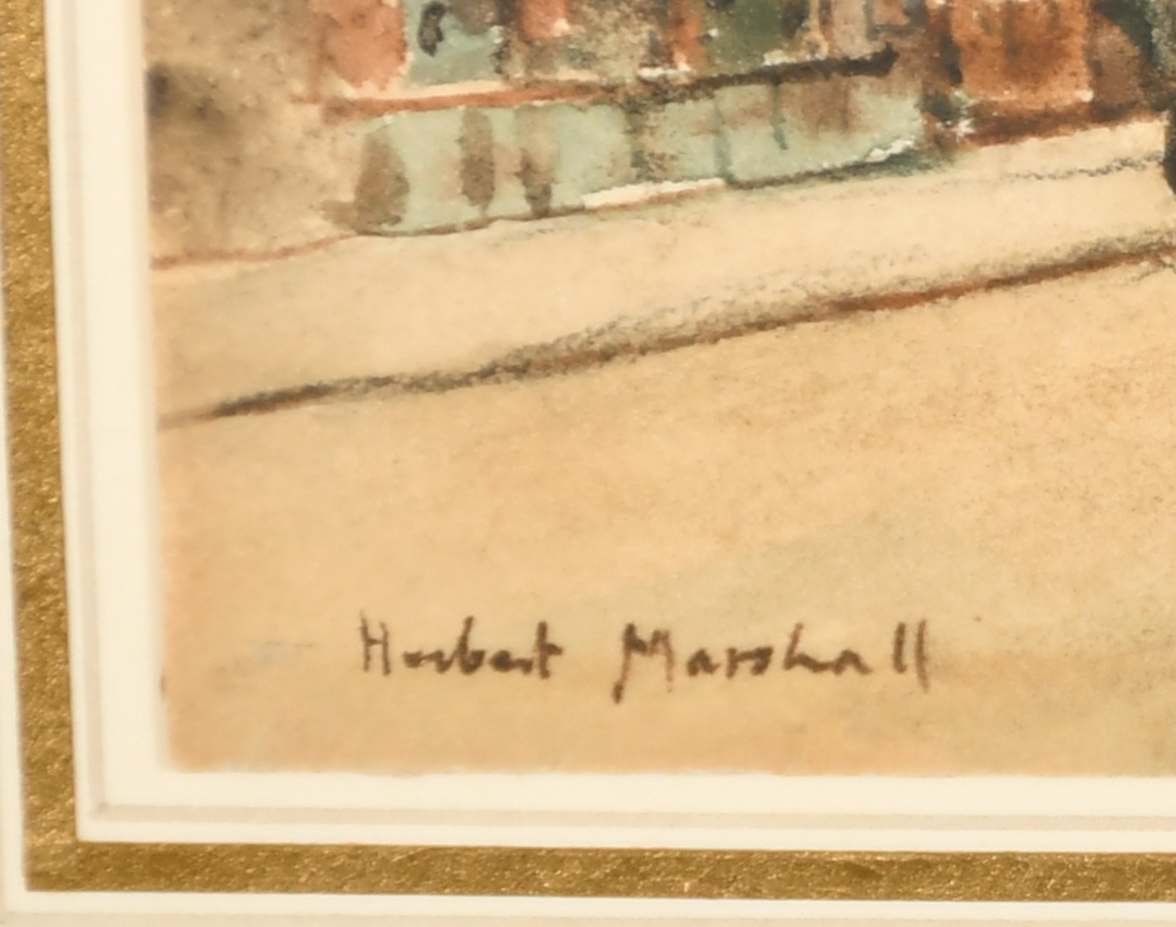 Herbert Menzies Marshall (1841-1913) British. 'Chelsea Old Church', Watercolour, Signed, 5.25" x 8. - Image 3 of 4