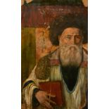 Manner of Isidor Kaufmann (1853-1921) Hungarian. Study of a Hasidic Rabbi, Oil on Panel, Unframed,