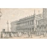 After Giovanni Antonio Canaletto (1697-1768) Italian. "La Libreria V", Etching, Numbered 75 verso,