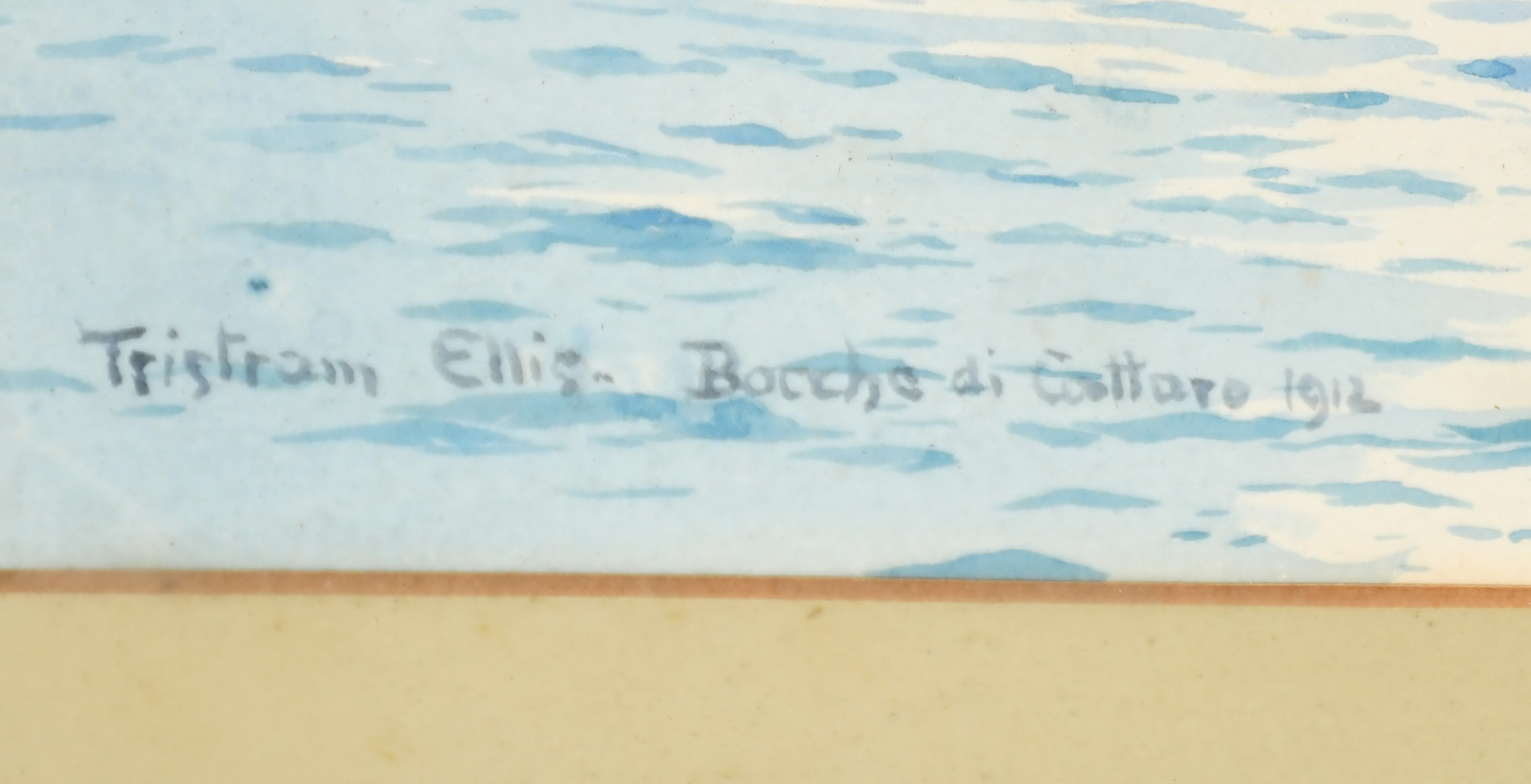 Tristram James Ellis (1844-1922) British. "Bocche di Cattaro (Montenegro)", Watercolour, Signed, - Image 3 of 4
