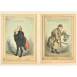 William Heath 'Paul Pry' (1794-1840) British. A Pair of Parish Characters, Etching in colours, (