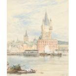 Myles Birket Foster (1825-1899) British. "Cologne", From Across The Rhine, Watercolour, Signed