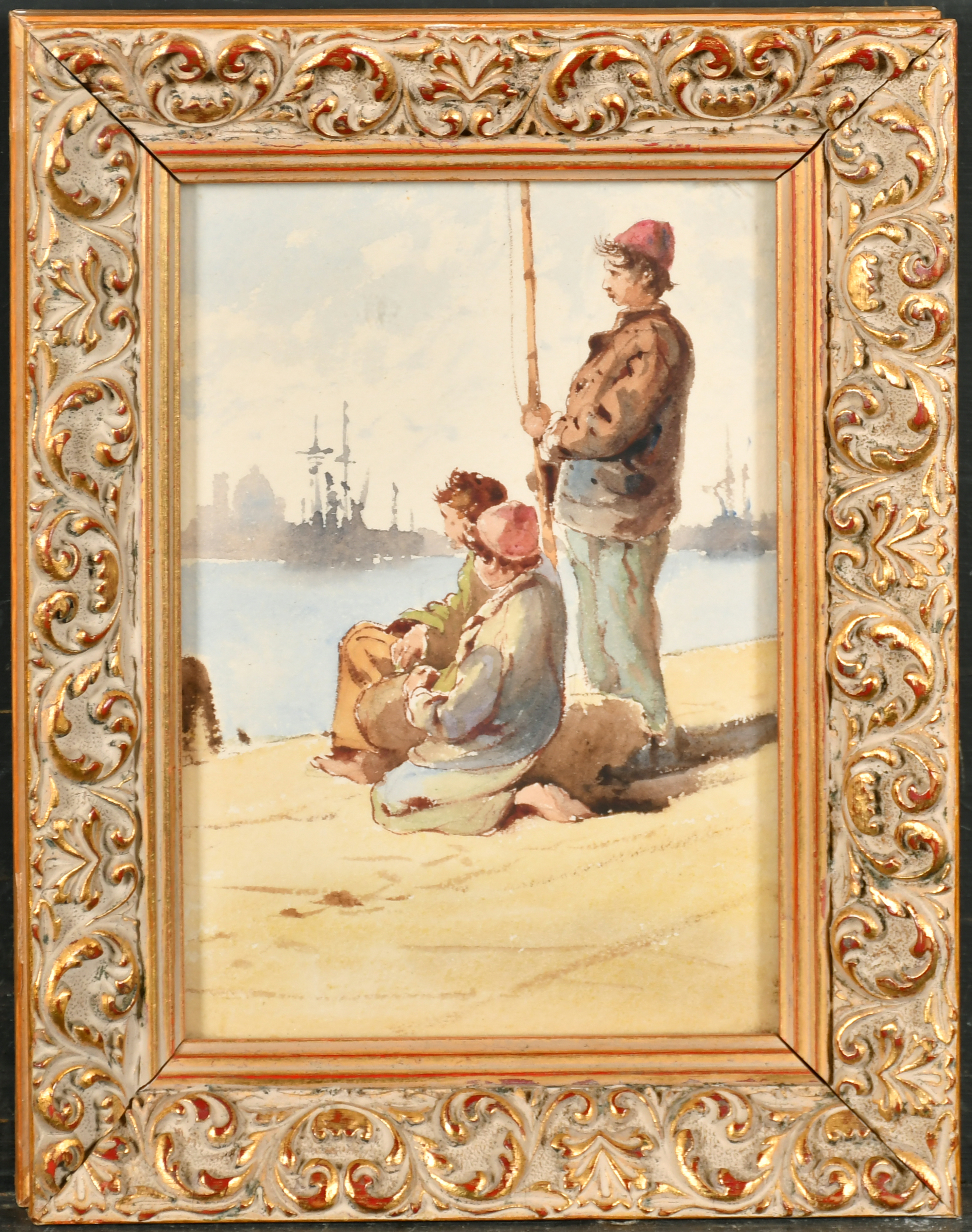 Guiseppe Carelli (1858-1921) Italian. "Venice", Watercolour, Inscribed and Dated 1878, 5.25" x 8.75" - Image 6 of 9