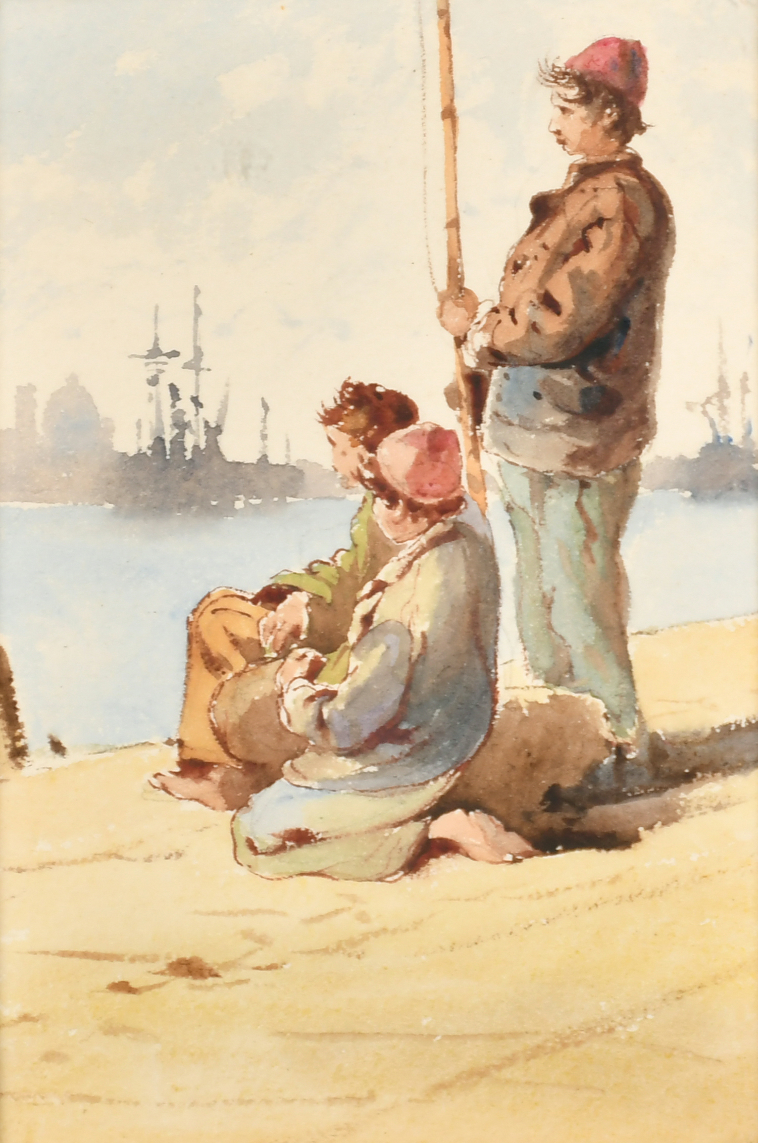 Guiseppe Carelli (1858-1921) Italian. "Venice", Watercolour, Inscribed and Dated 1878, 5.25" x 8.75" - Image 3 of 9
