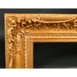 19th Century English School. A Painted Gilt Composition Frame, with swept centres and corners,