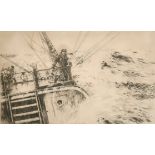 Arthur Briscoe (1920-1997) British. "Command", Etching, Signed and inscribed Trial in pencil, 8.