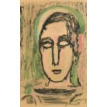 Georges Rouault (1871-1958) French. Portrait of a Lady, Print, 19" x 12" (48.2 x 30.5cm)