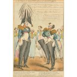 William Heath (1794-1840) British. "A Russian Dandy a Scene at Aix la Chapelle", Hand coloured