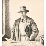 Francis Dodd (1874-1949) British. "Stanley Anderson (1931-32)", Drypoint, Signed in Pencil, Mounted,