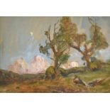 Frederick William Jackson (1859-1918) British. A Pastoral Scene, Watercolour, Signed and