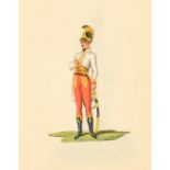F. Milner (20th Century) British. A Collection Military Figures in Uniform, Watercolour,
