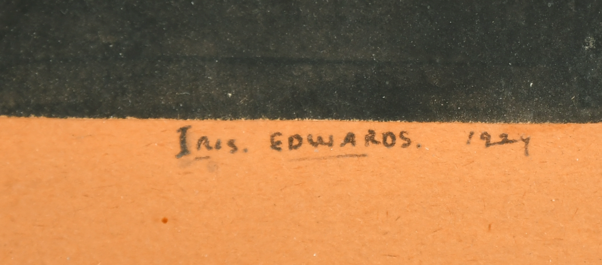 Iris Edwards (20th Century) British. Woodland Nymphs, Hand coloured etching, Signed and dated 1927 - Image 3 of 4