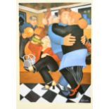 Beryl Cook (1926-2008) British. "Shall We Dance", Lithograph, Signed in pencil, 19.75" x 14.25" (