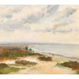 Franklin White (1892-1975) Australian. "Scudding Cloud, Dorset Coast", Oil on artist's board, Inscri