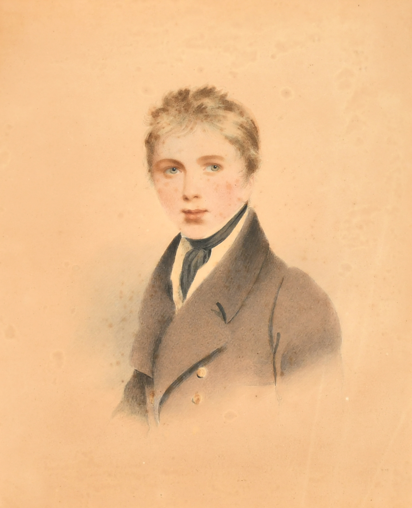 19th Century English School. Portrait of Thomas Legh Claughton, 1st Bishop of St Albans, Watercolour