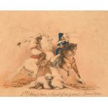 F C S (19th Century) British. "3rd King's Own Light Dragoons Moodkee", Watercolour, Signed with init