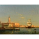 Noel Georges Bouvard (1912-1972) French. The Grand Canal with San Marco in the distance, Oil on canv